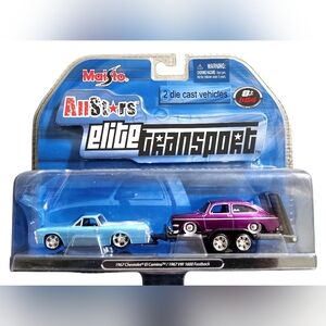 2007 Maisto blue '67 CHEVROLET EL CAMINO/ purple '67 VW 1600 FASTBACK✰ELITE...